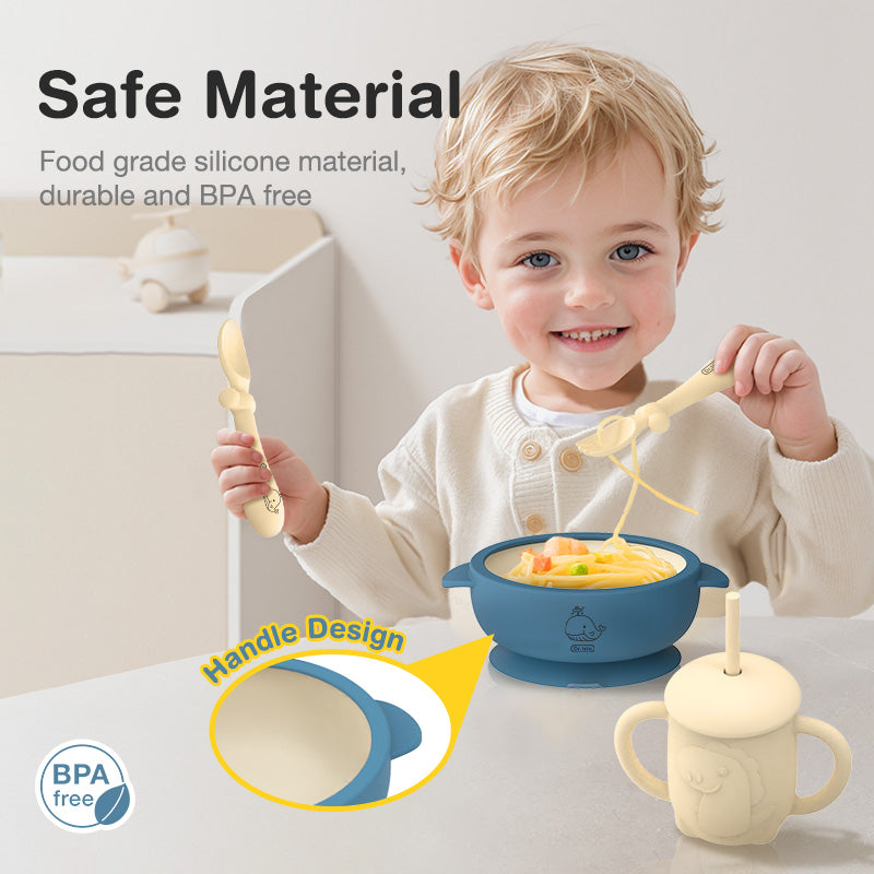 Silicone Baby Tableware 5 piece Set - BT05